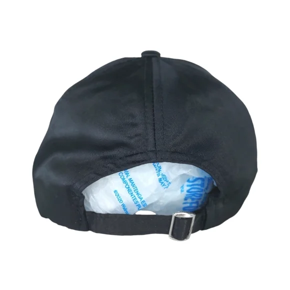 Vera New York Women Black Satin Embellished Gold Greek Key Cap Hat NWOT NEW - Picture 6 of 9